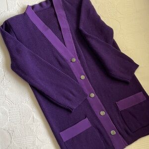 Purple Women's Sweater Jacket